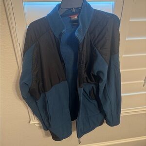 The North Face Men’s Full Zip Fleece Jacket Blue Black XXL